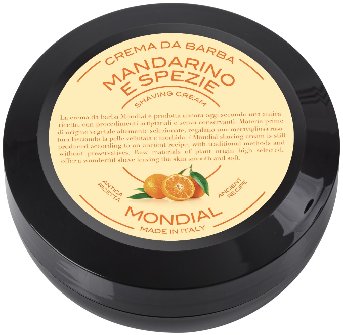 Mondial 1908 Cremă de ras cu aromă de mandarine și condimente, 75 ml