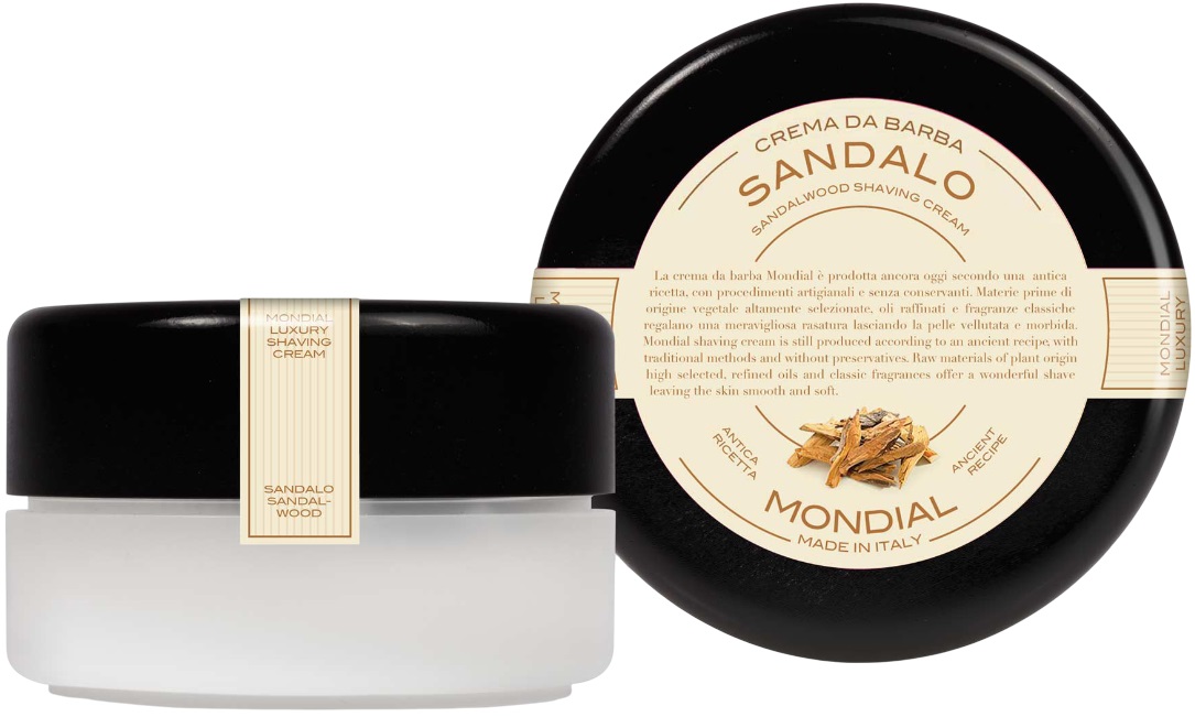 Mondial 1908 Cremă de bărbierit cu aromă de lemn de santal, 150 ml
