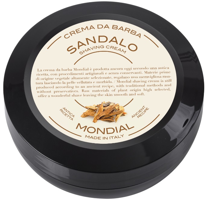 Mondial 1908 Cremă de bărbierit cu aromă de lemn de santal, 75 ml