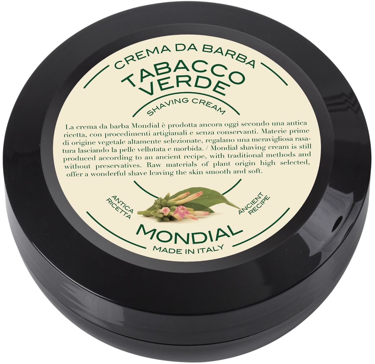 Mondial 1908 Crema de ras cu aromă de tutun verde, 75 ml