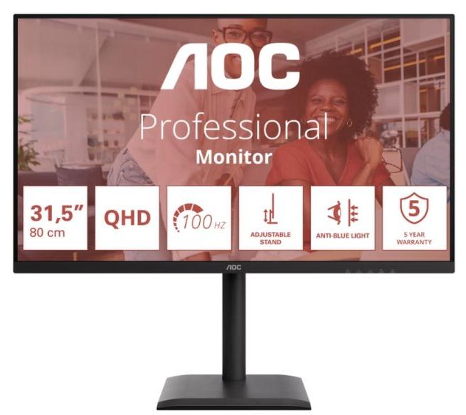 Monitor AOC - E4 Q32E4U, 31.5'', QHD, IPS, Anti-Glare