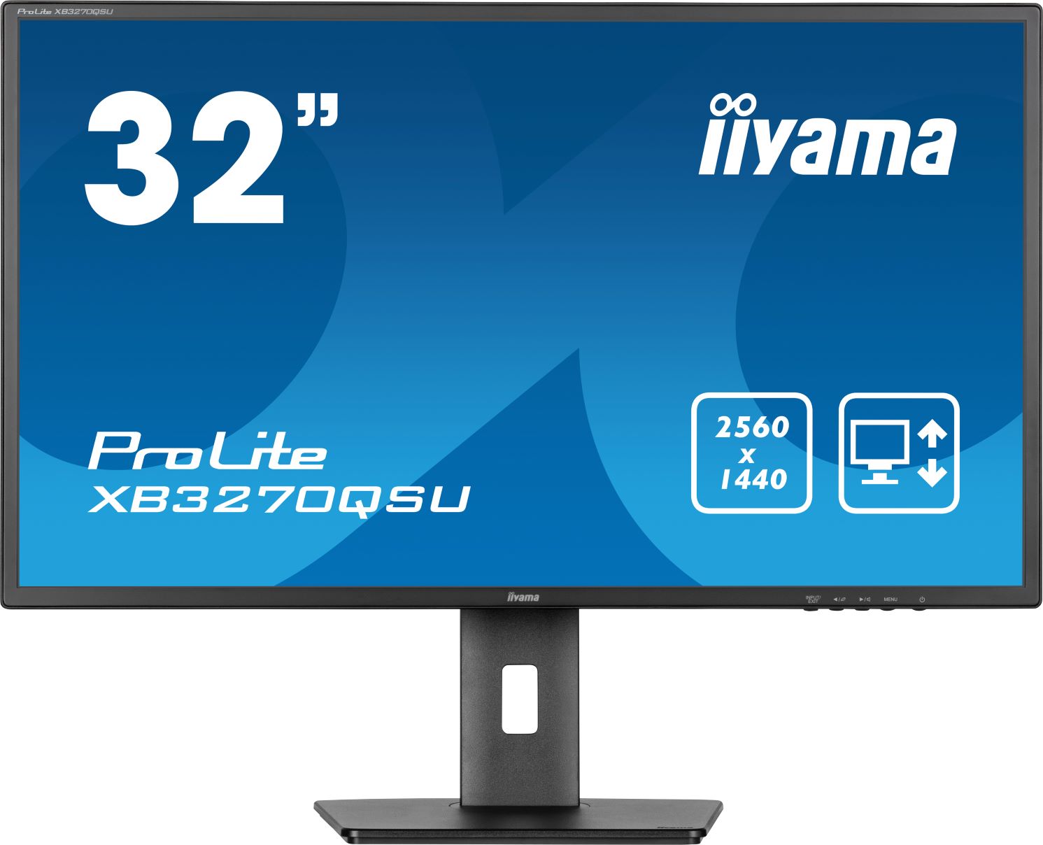 Monitor IIYAMA - ProLite XB3270QSU-B1, 31.5'', WQHD, IPS, 3ms, USB Hub