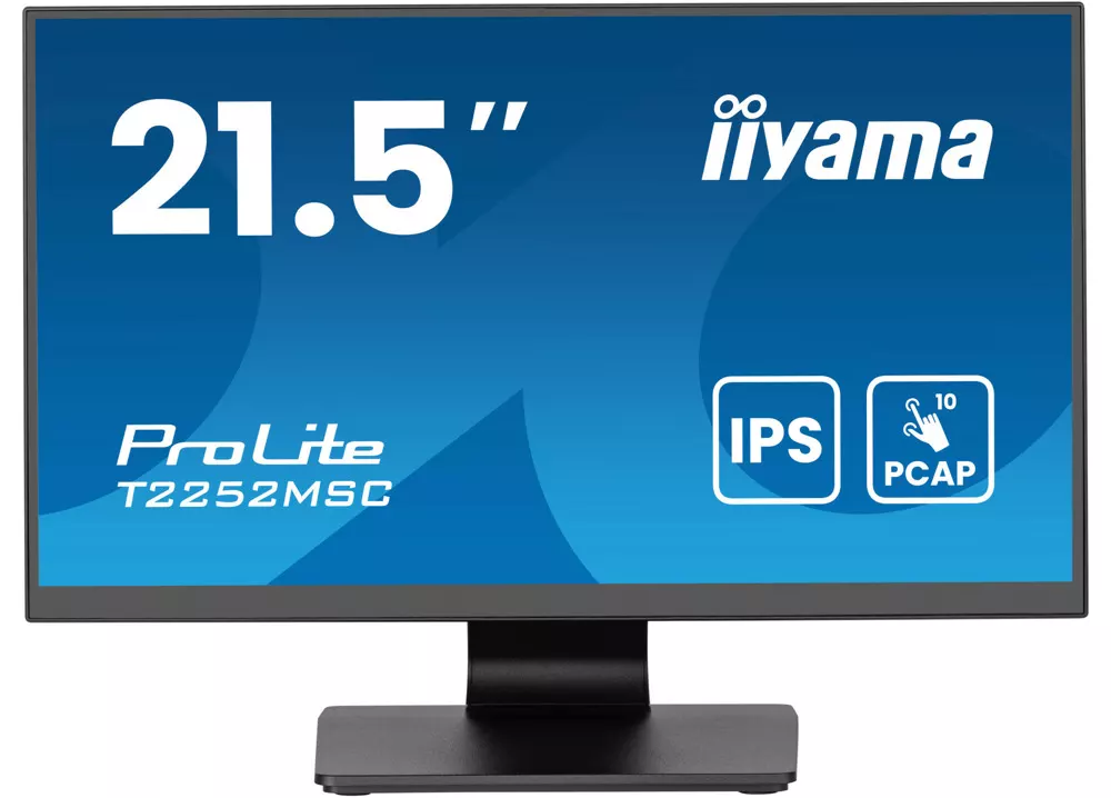 Monitor IIYAMA - T2252MSC-B2AG, 21.5'', FHD, IPS, Anti-Glare, USB Hub, Touch, negru