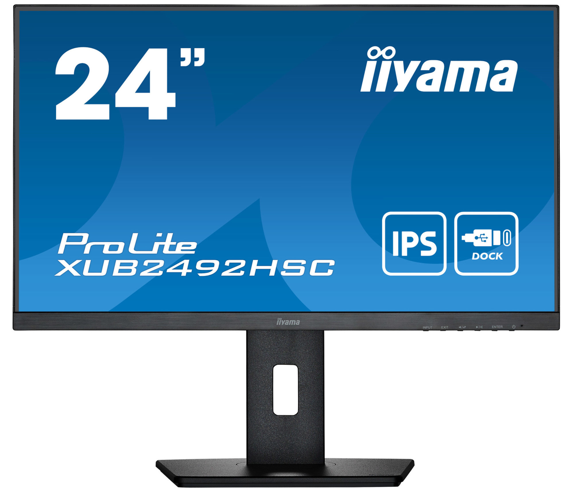 Monitor IIYAMA - XUB2492HSC-B5, 24'', IPS, LED, Anti-Glare, USB Hub, negru