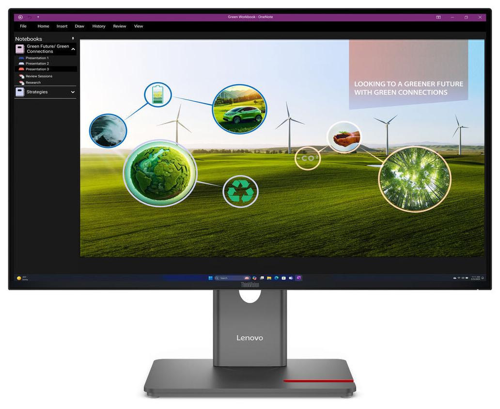 Monitor Lenovo - ThinkVision P27Q-40, 27'', QHD, IPS, 120Hz, USB Hub