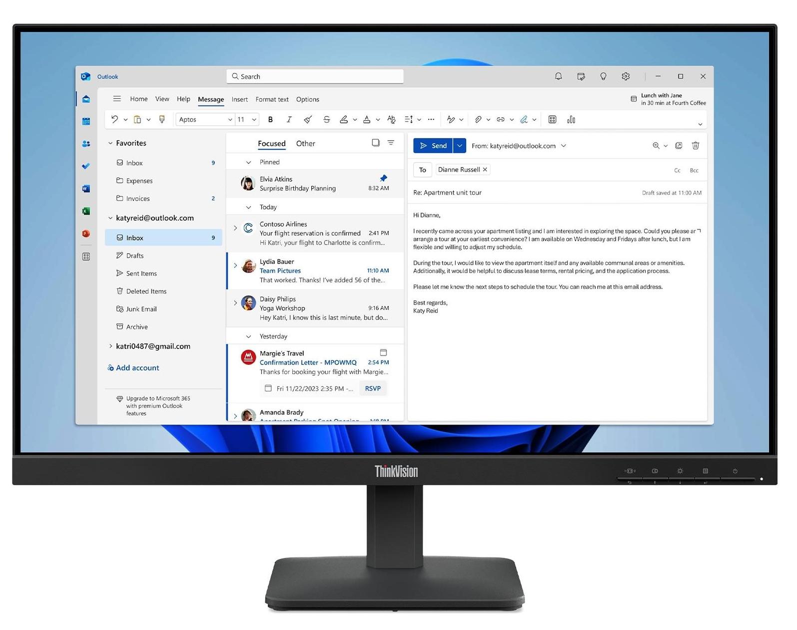 ThinkVision S24-4e 24 inch Monitor ThinkVision S24-4e 24 inch Monitor - imagine 2