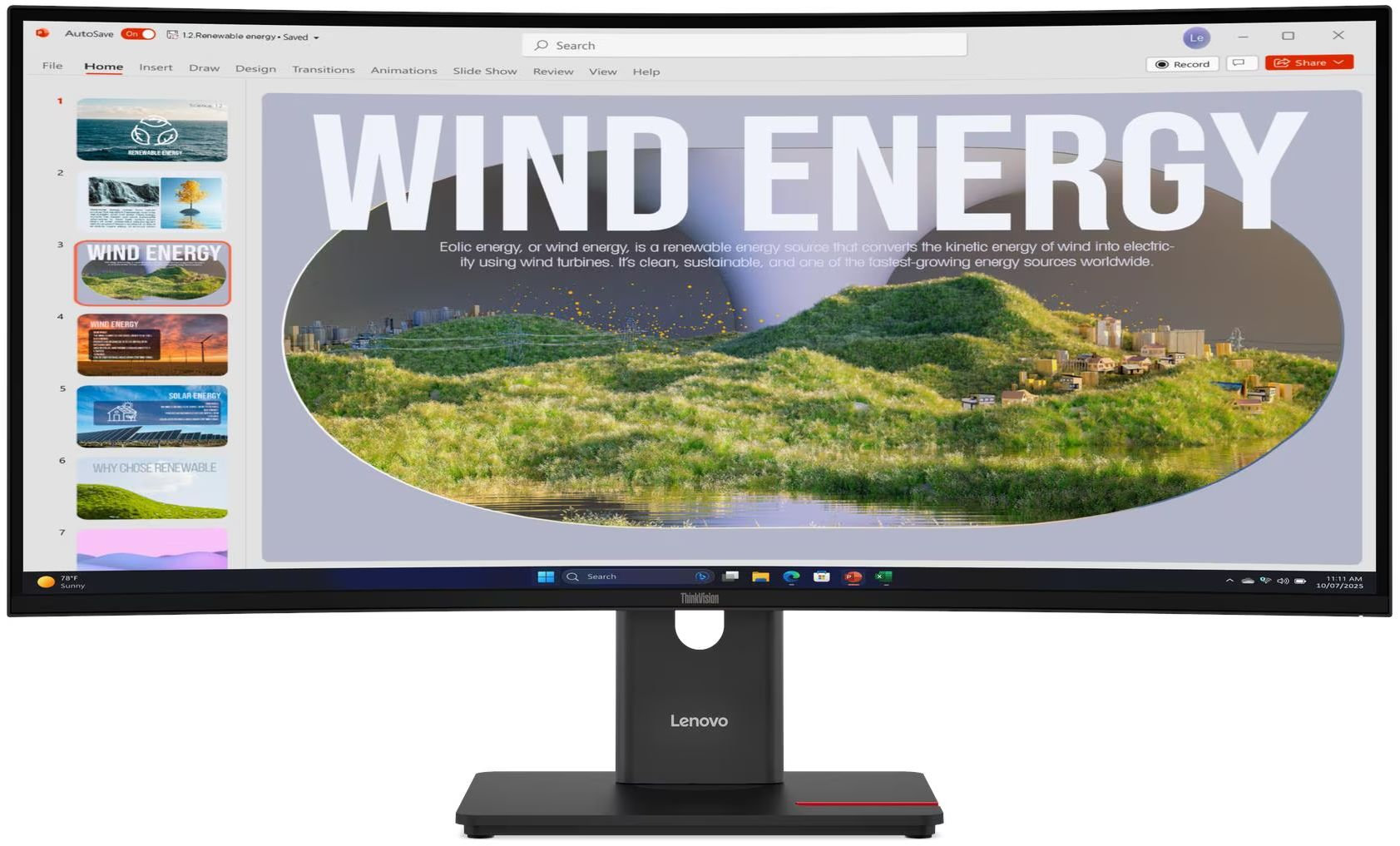 Monitor Lenovo - ThinkVision T34WD-40, 34'', UWQHD, VA, 120Hz, USB Hub