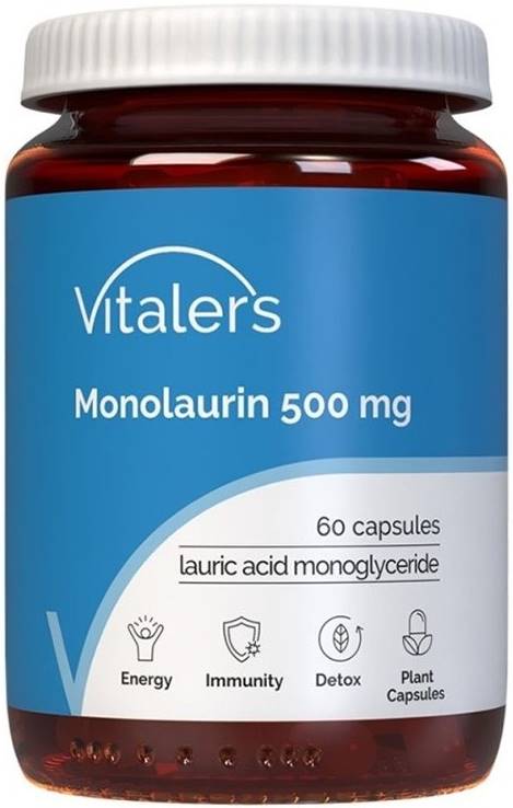 Monolaurin, 500 mg, 60 capsule, Vitaler's