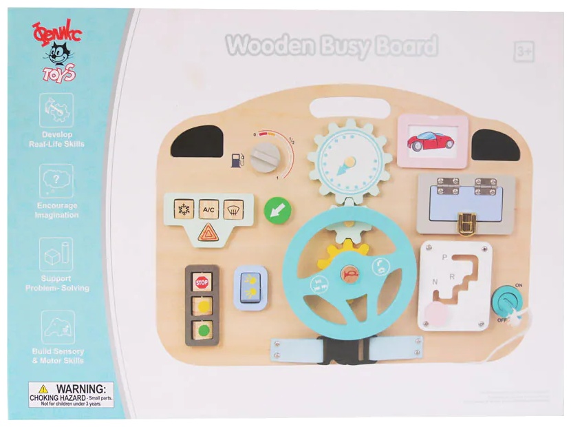 Planșa de bord Montessori din lemn Wooden