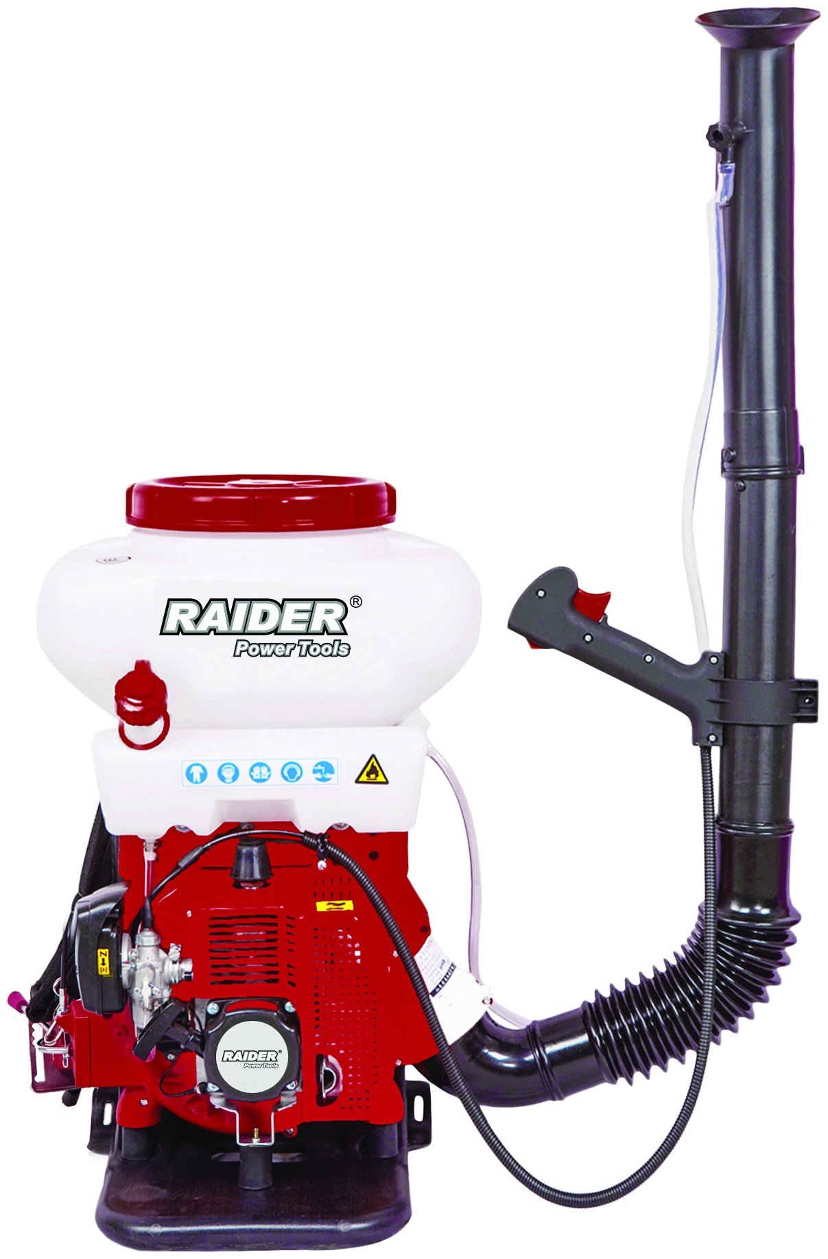 Pulverizator cu motor Raider - RD-KMD02, cu pompă, 2,2 kW (3 CP), 14 l, 12/10 m