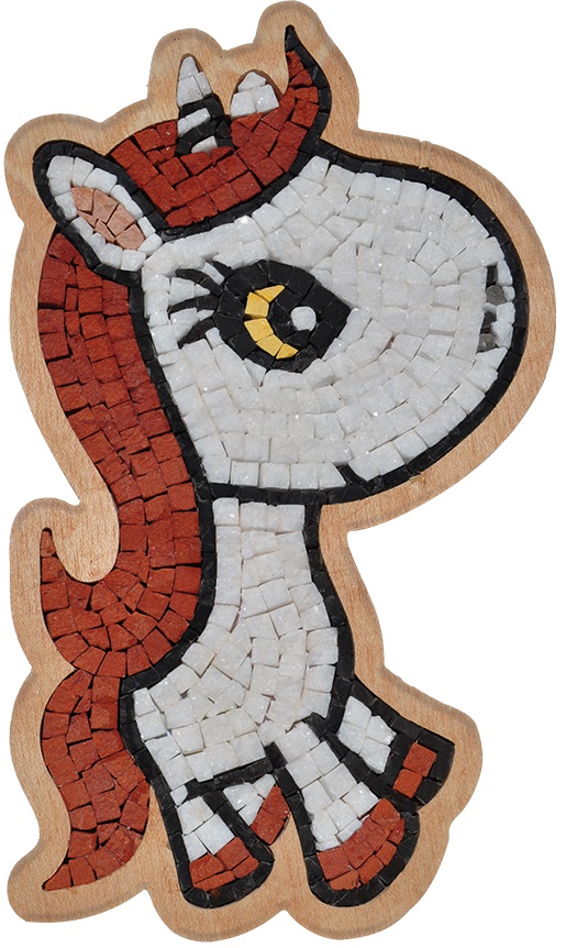 Mozaic de piatră Neptune Mosaic - Unicorn în profil