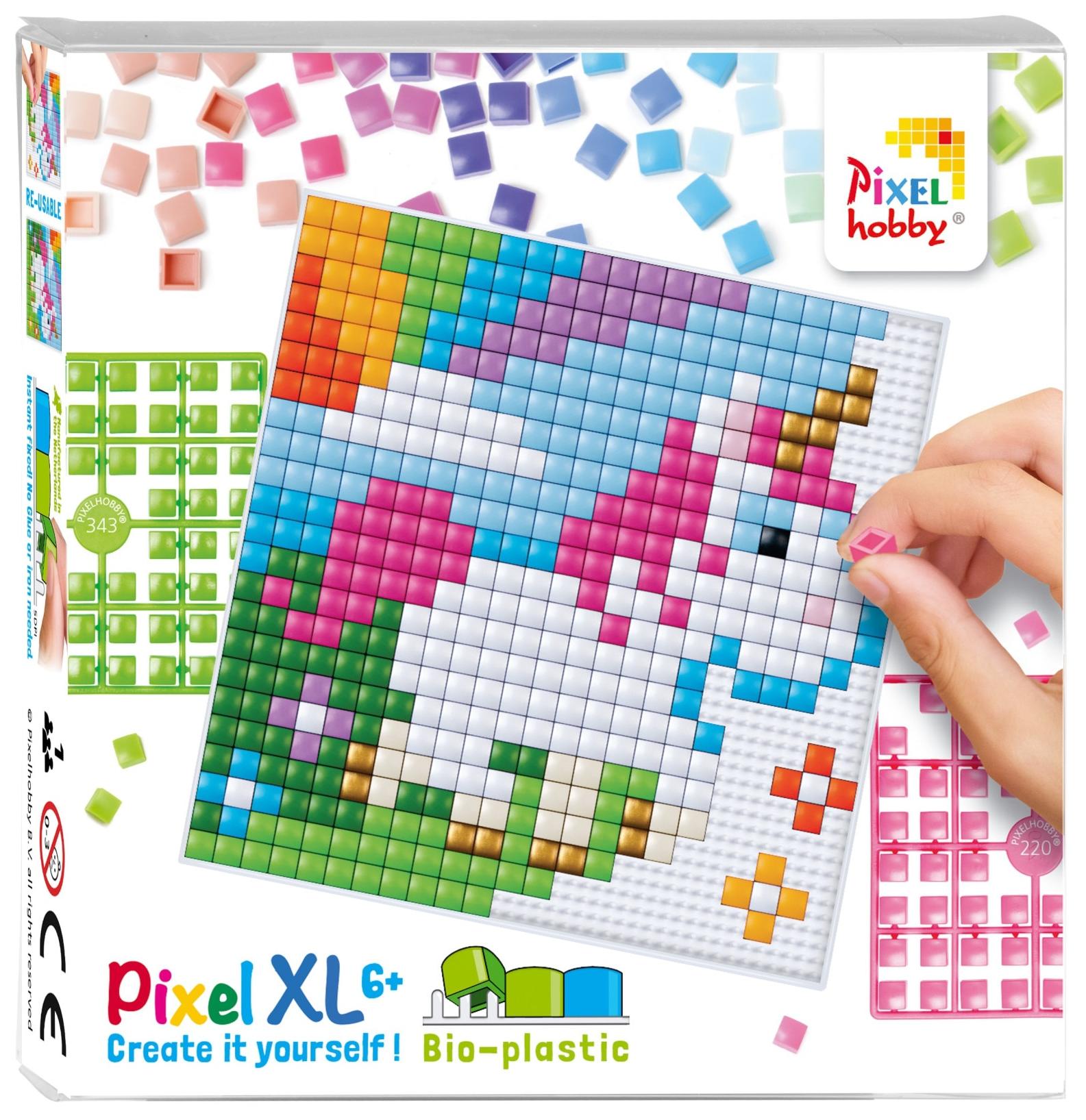 Mozaic cu pixeli  Pixelhobby - Bebeluș de unicorn, XL