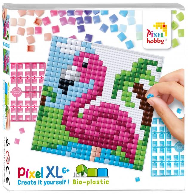 Mozaic cu pixeli  Pixelhobby - Flamingo, XL