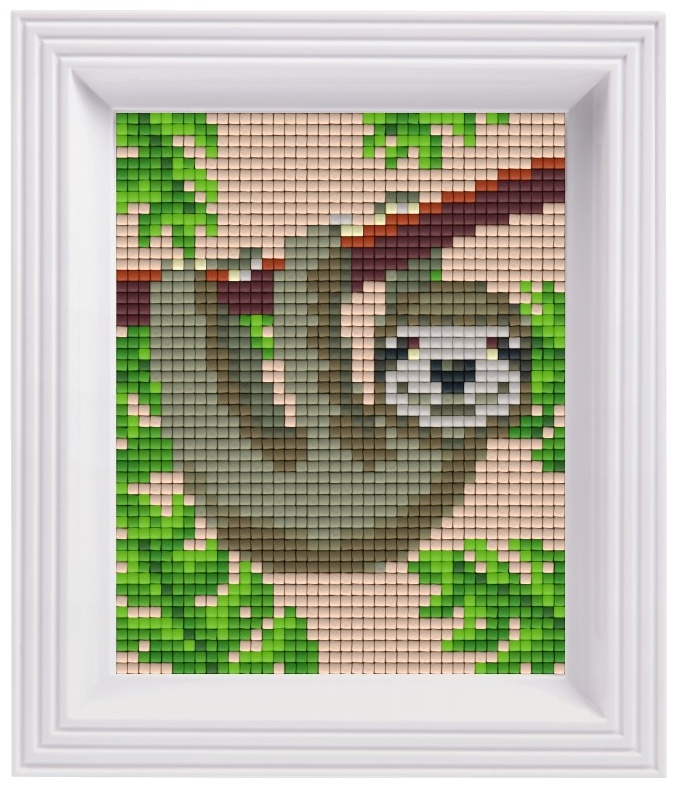 Mozaic cu ramă  Pixelhobby - Set de pixeli clasici Sloth