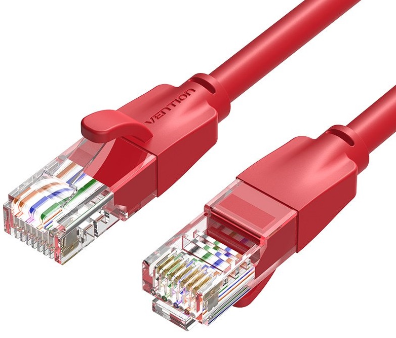 Cablu de rețea  Vention - IBERH, RJ45/RJ45, 2m, rosu