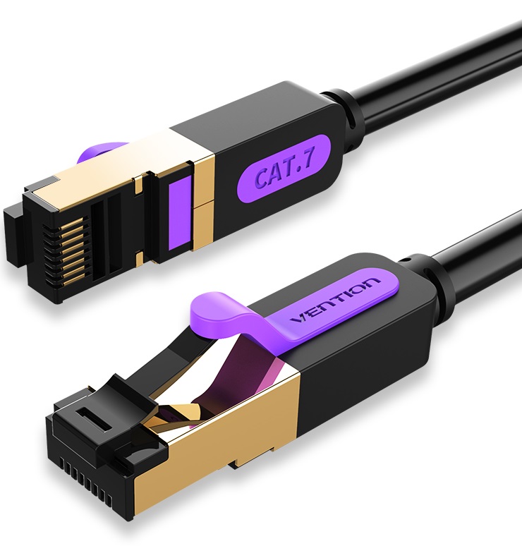 Cablu de rețea  Vention - ICDBH, RJ45/RJ45, 2m, negru