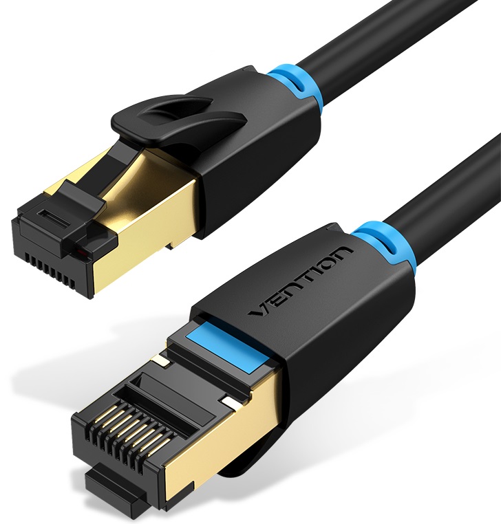 Cablu de rețea  Vention - IKABH, RJ45/RJ45, 2m, negru