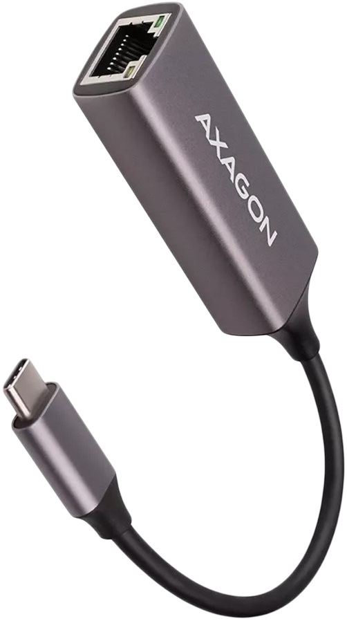 Adaptor de rețea  AXAGON - ADE-TRC, USB-C/RJ45, 1000Mbps, gri