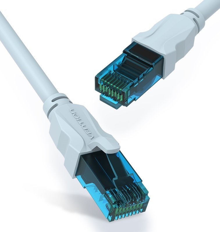 Cablu de rețea  Vention - RJ45/RJ45, 5m, gri /albastru