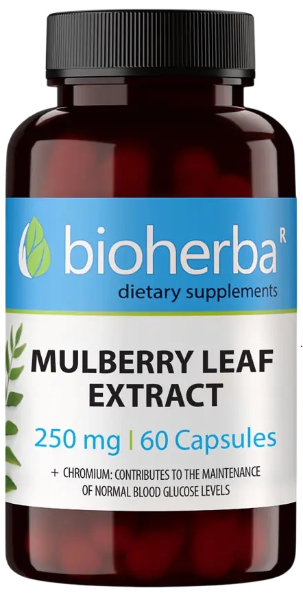 Mulberry Leaf Extract, 250 mg, 60 capsule, Bioherba