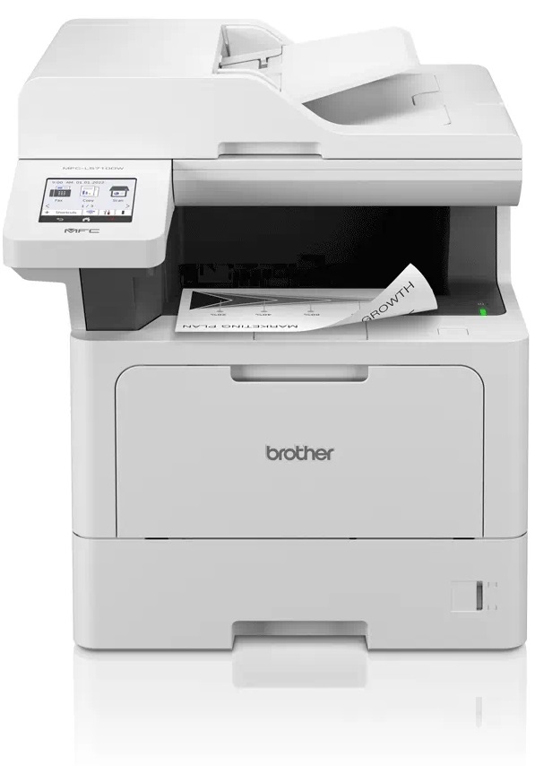 Dispozitiv multifuncțional Brother - MFC-L5710DW, laser, alb