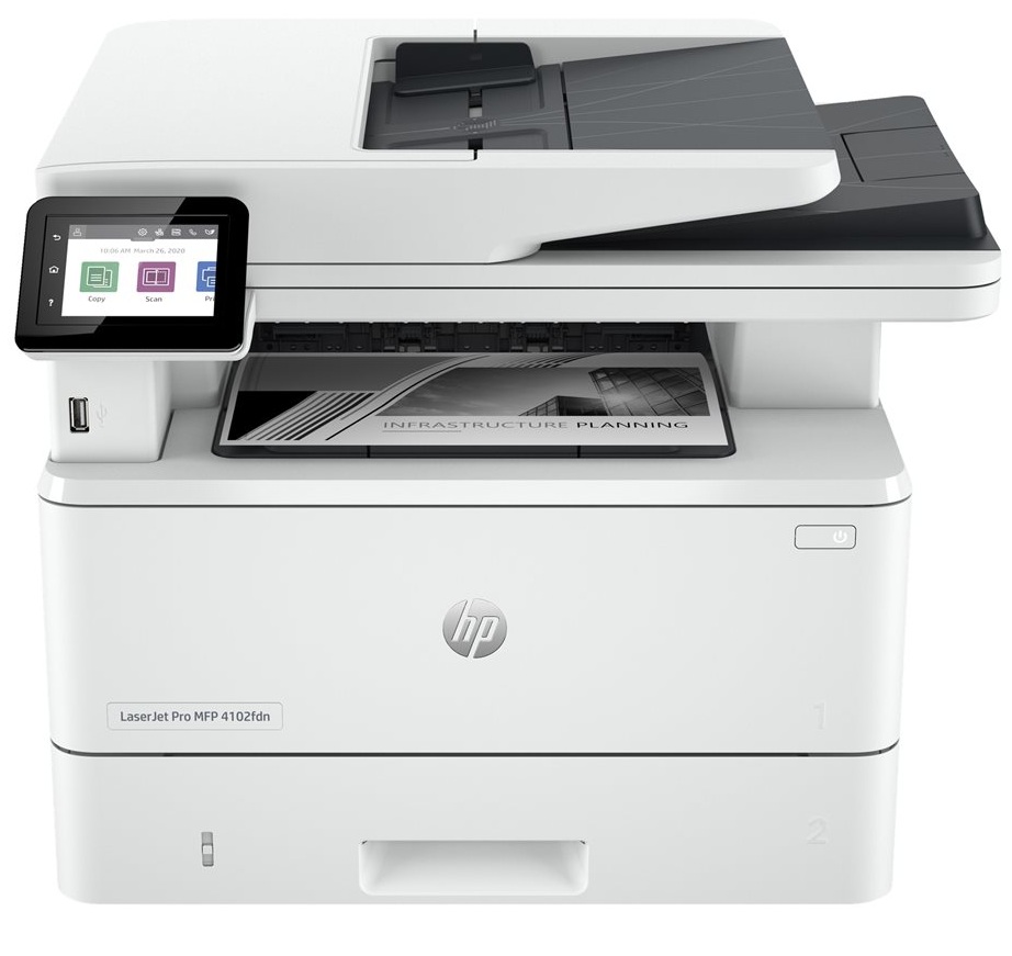 Dispozitiv multifuncțional HP - LaserJet Pro MFP 4102fdn, alb