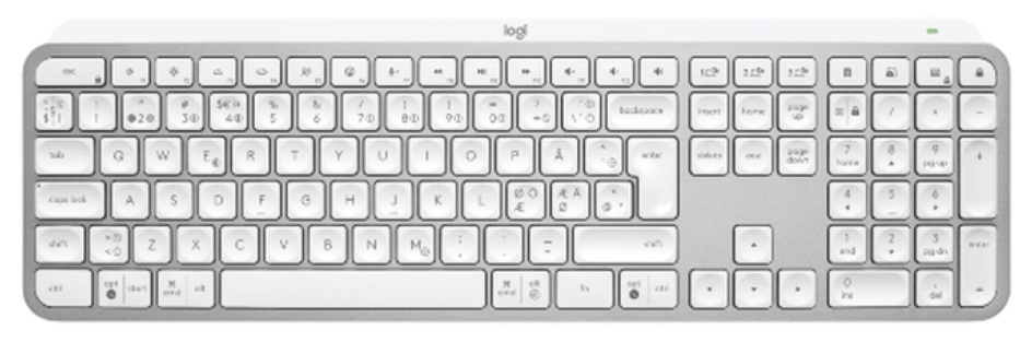 Tastatură multimedia Logitech - MX Keys S, fără fir, gri deschis