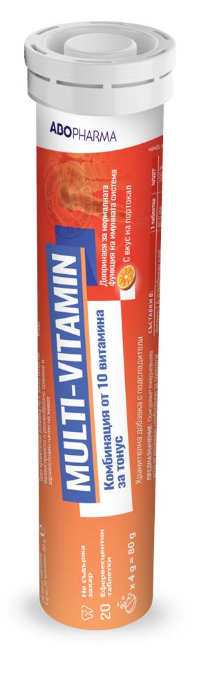 Multivitamine, 20 comprimate efervescente, Abo Pharma