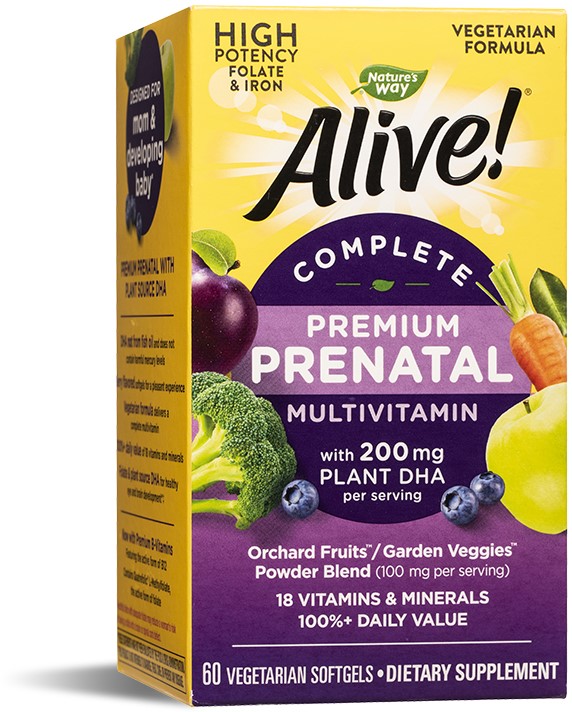 Alive Complete Premium Prenatal, 60 capsule, Nature's Way