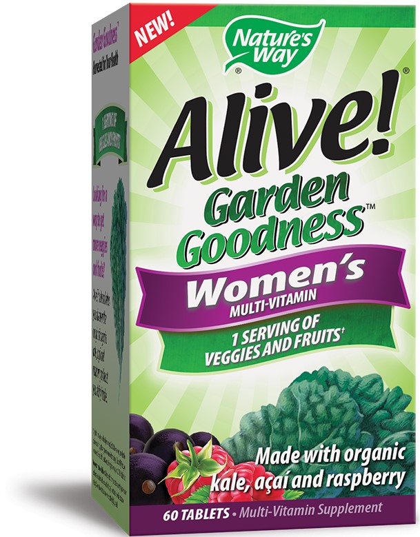 Alive Garden Goodness Women's Multivitamin, 60 tablete, Nature's Way