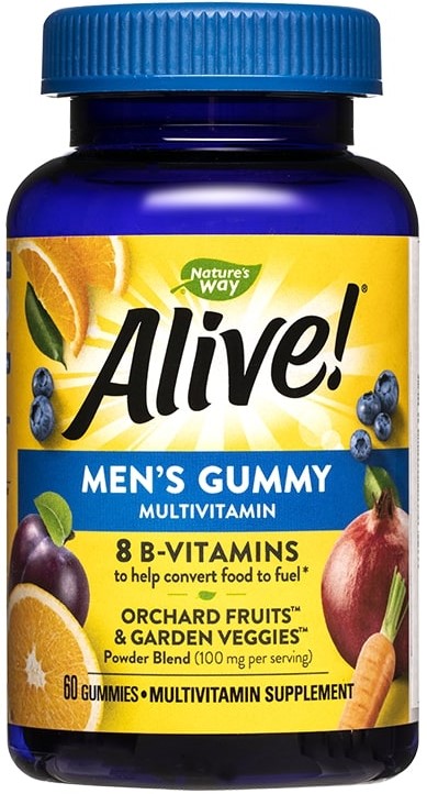 Alive Men's Gummy Multivitamin, 60 tablete, Nature's Way