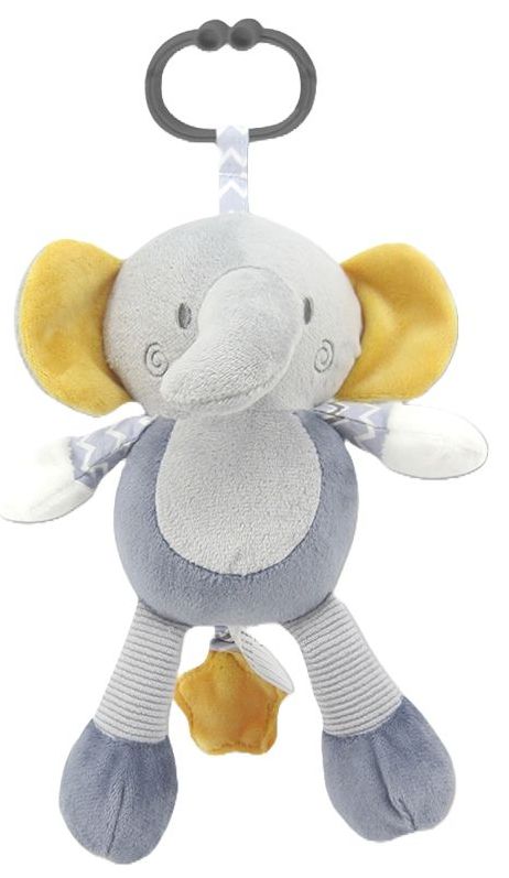Jucărie muzicală  Lorelli Toys - Pui de elefant, gri