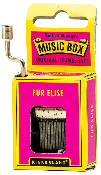 Cutiuță muzicală cu manivelă Kikkerland -  Für Elise