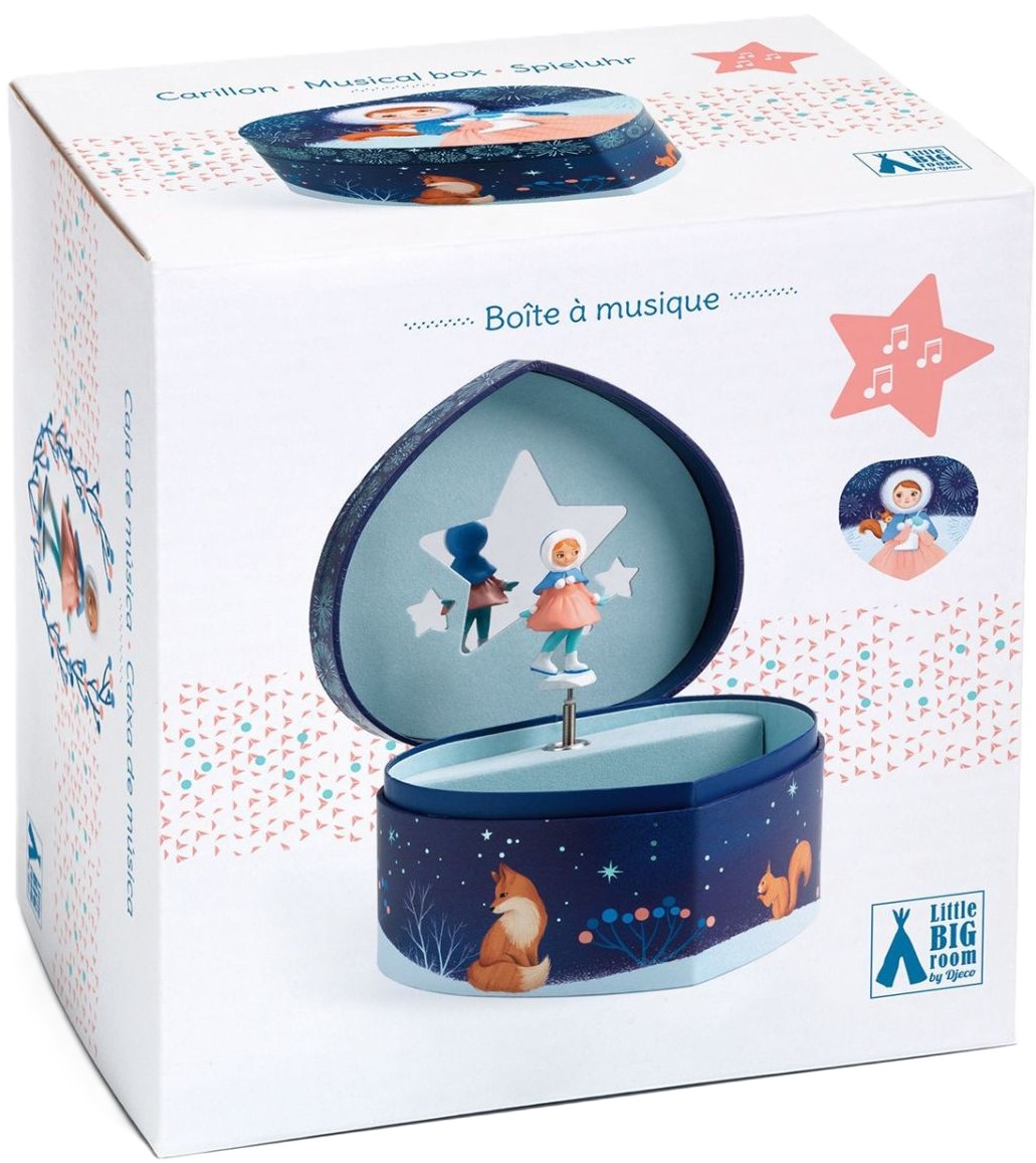 Cutie muzicală de bijuterii Djeco - Patinator artistic