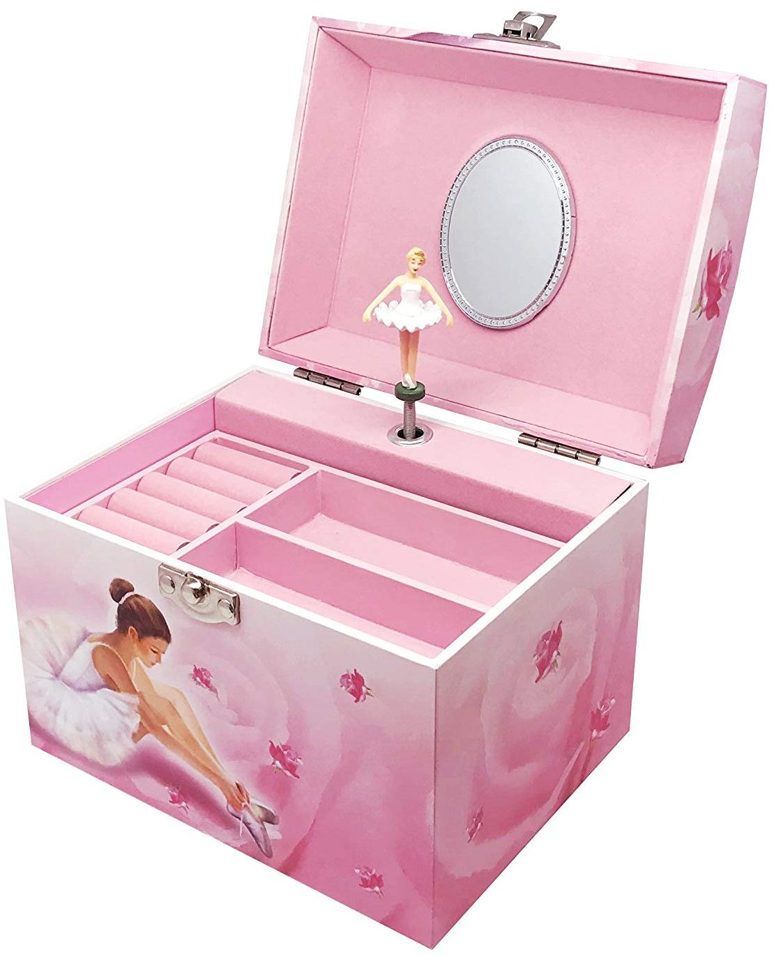 Cutie muzicala pentru bijuterii Trousselier - Balerina si flori