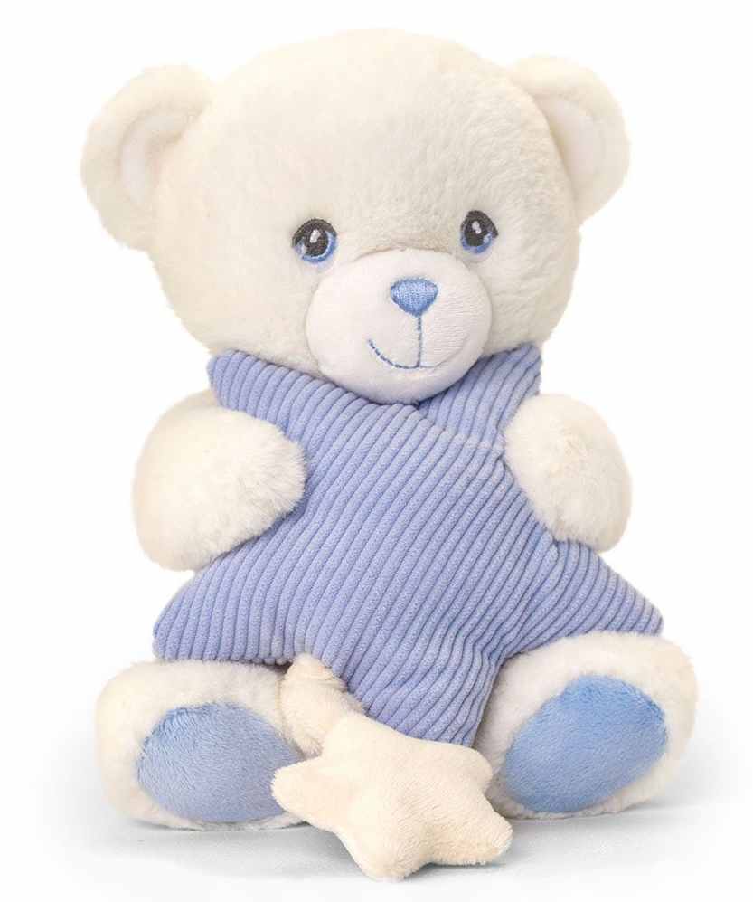 Jucărie muzicală de pluș Keel Toys Keeleco - Urs, 20 cm, albastru