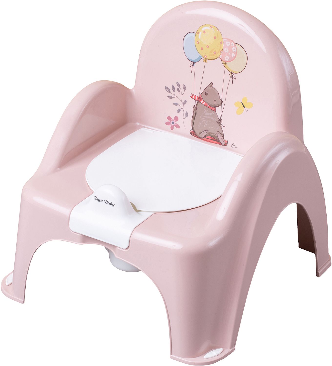 Ghiveci muzical scaun Tega Baby - Forest Fairytale, roz deschis