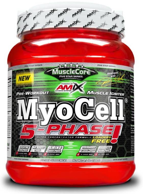 Myocell 5-Phase, lămâie și lime, 500 g, Amix