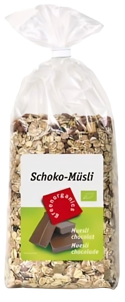 Muesli cu ciocolată, 500 g, verde