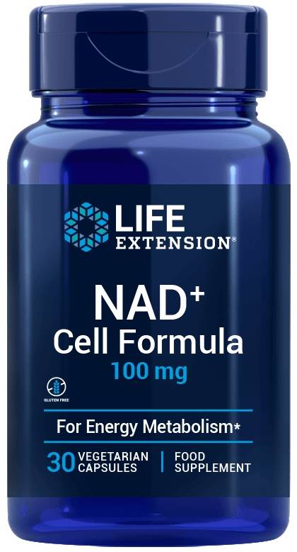 NAD+ Cell Formula, 100 mg, 30 capsule vege, Life Extension