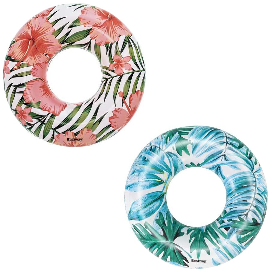 Colac gonflabil Bestway - Tropical Palms, 119 cm, sortiment