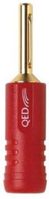Adaptor QED - Banana 4mm, roșu