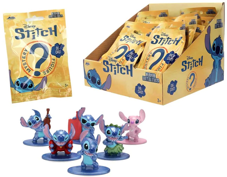 Nano figurină surpriză Jada Toys - Stitch, 4 cm, sortiment