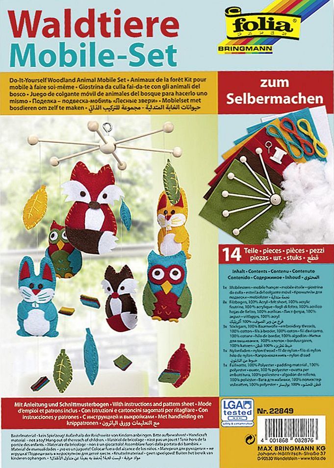 Set creativ Folia - Fa-ti singur, Animale din padure