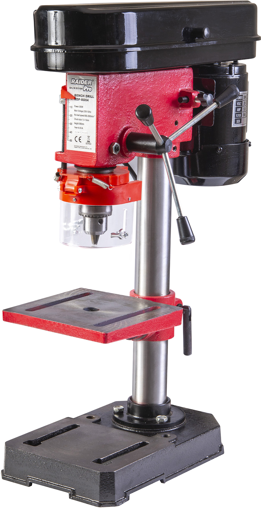 Mașină de găurit de banc Raider - Pro, RDP-BD04, 350W, 13 mm