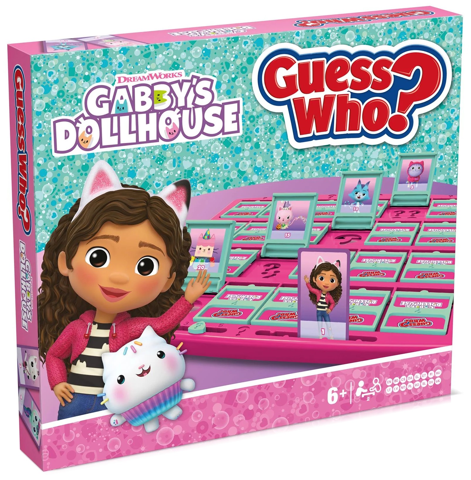 Joc de societate pentru doi Guess Who? - Gabby's Dollhouse - Pentru copii