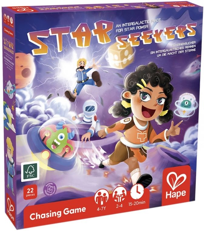 Joc de societate Hape International - Star Seekers, 22 piese