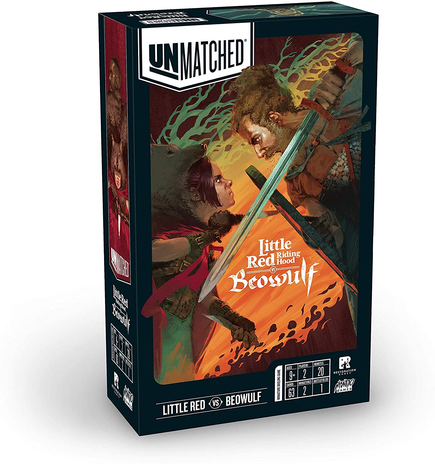 Joc de societate Unmatched: Little Red Riding Hood vs. Beowulf - Strategie