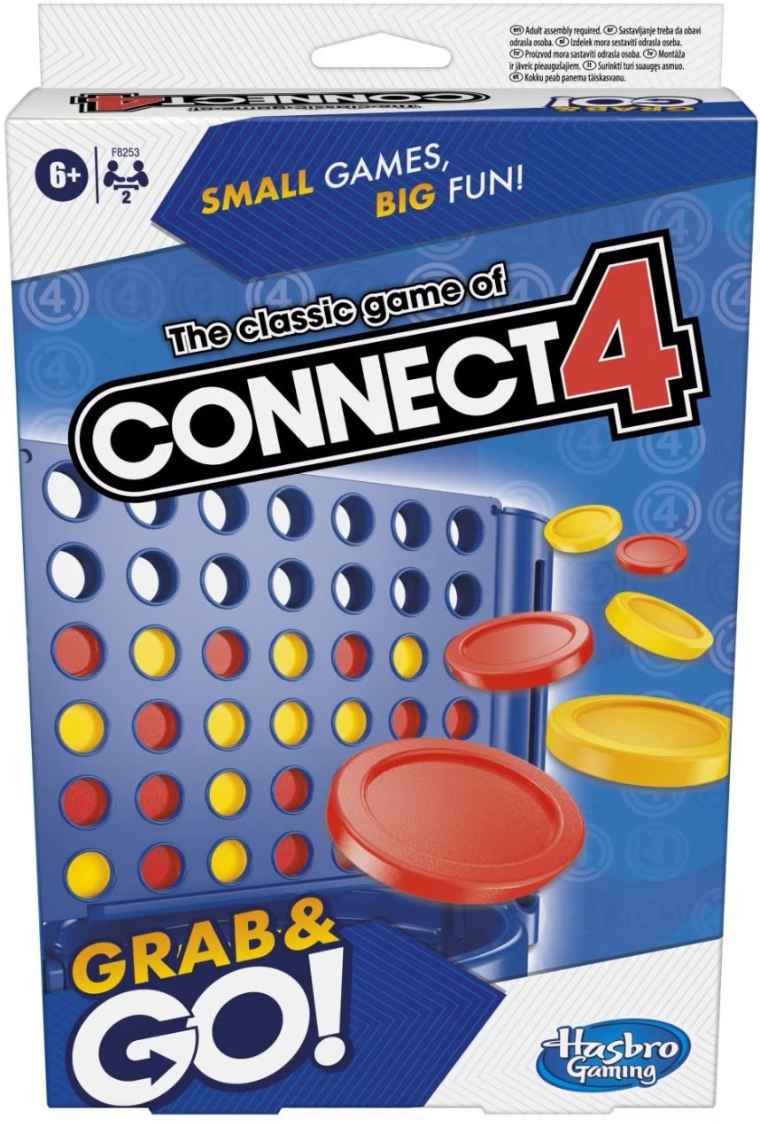 Joc de societate pentru doi  Connect 4: Grab &amp; Go! - pentru copii