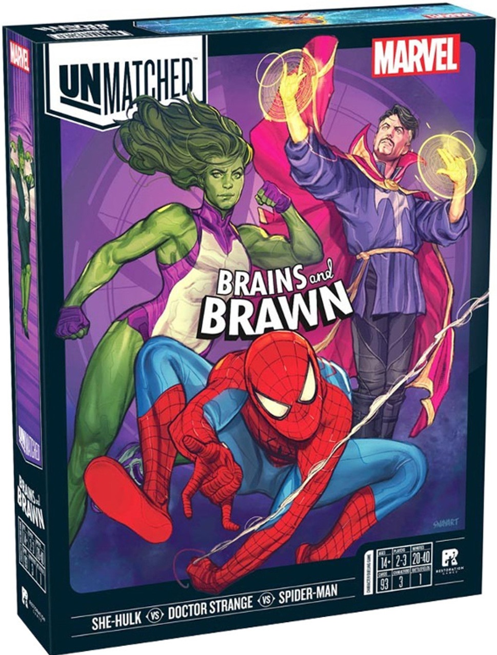Joc de societate pentru doi Unmatched: Brains and Brawn - Strategie